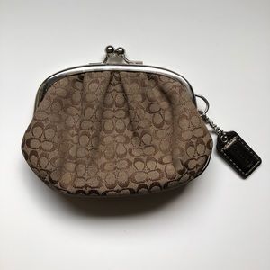 Coach snap coin purse